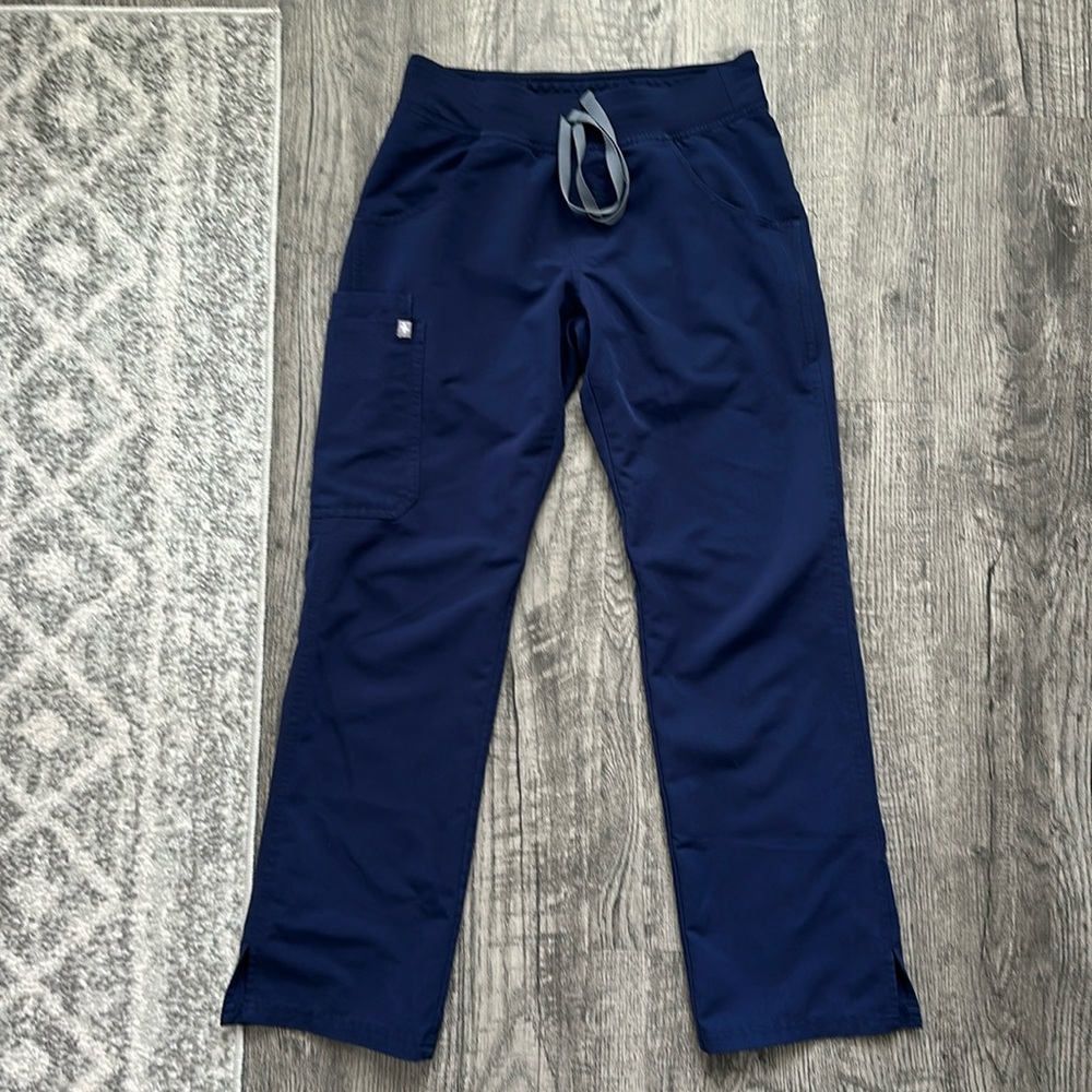 Navy Livingston basic scrub pants XS